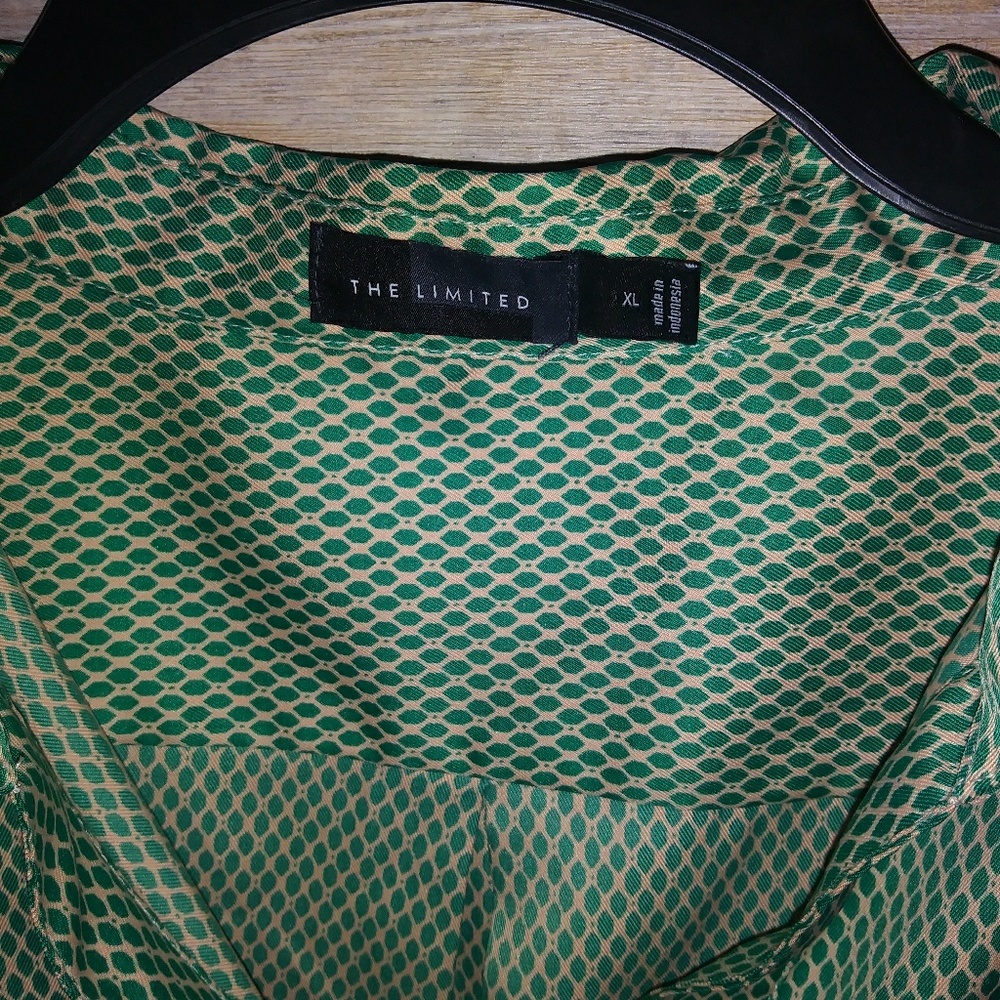 The Limited green blouse size xl